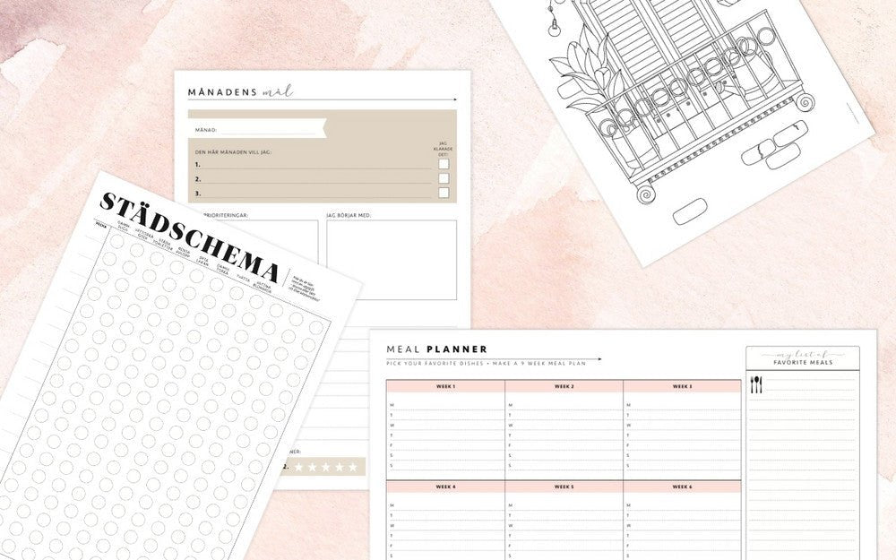Ladda ner populära freebies gratis mallar - Personal Planner