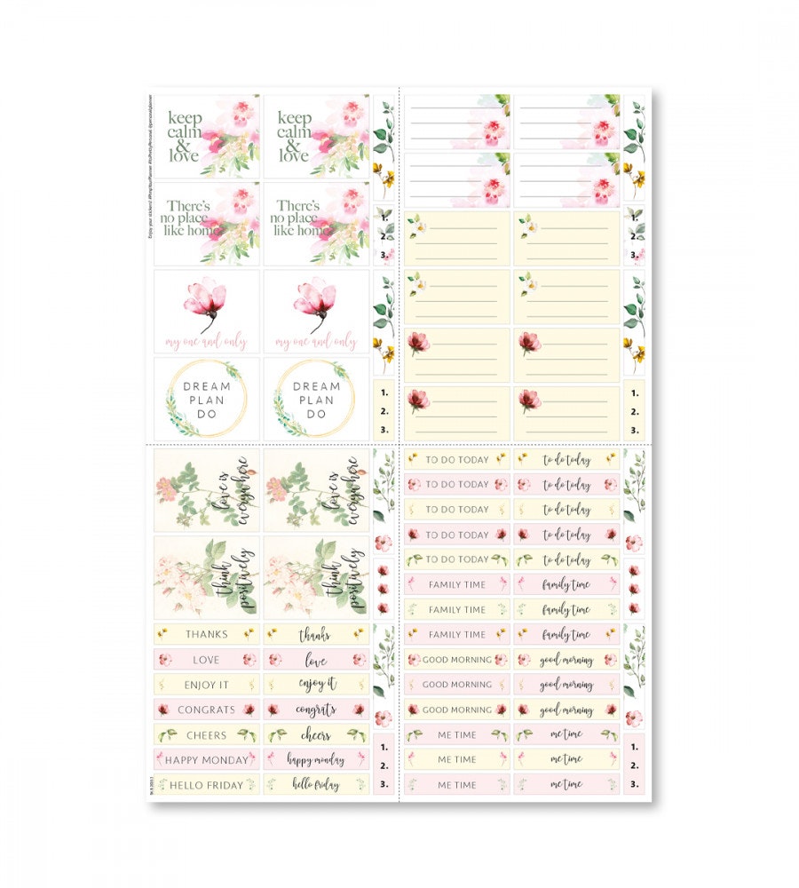 klistermarke klistermarken blushing blooms (box) (box) multicolor