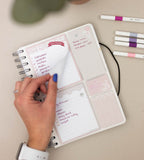 sticky-notes sticky notes stuck on you till almanacka - storlek a5, a4 - rosa (spiral) dusty pink