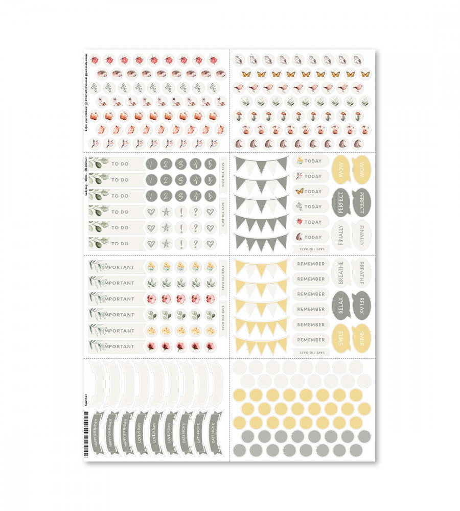 klistermarke klistermarken ladybug (minis) (minis) multifarg