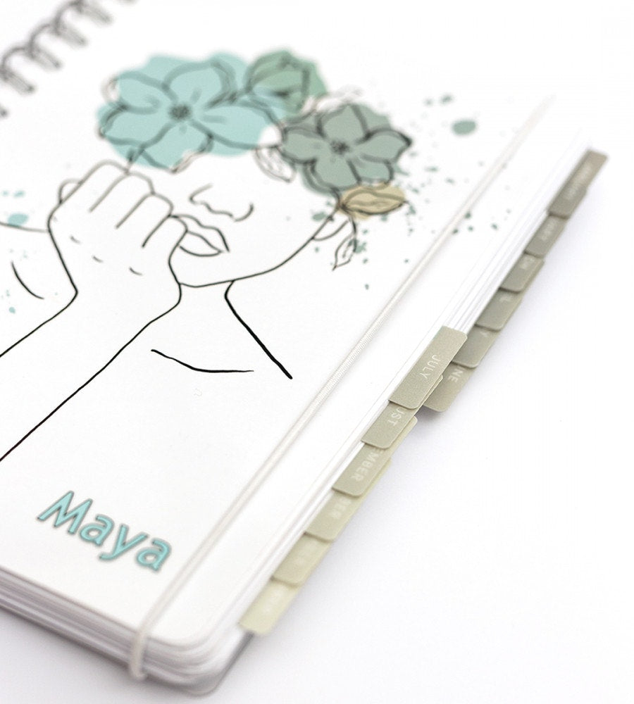 klistermarke månadsflikar fab tabs - grå (tabs) stone gray