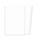 snap-in snap in refill-sidor punkt-rutor 12-pack till almanacka - storlek a5 (spiral)