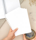 snap-in snap in refill-sidor linjerat 12-pack till almanacka - storlek a5 (spiral)