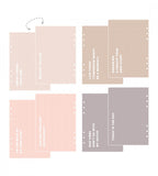snap-in-omslag-system utbytbara omslag dusty blush 4-pack till systemkalender - storlek a5 (systemkalender) flerfärgad, rosa