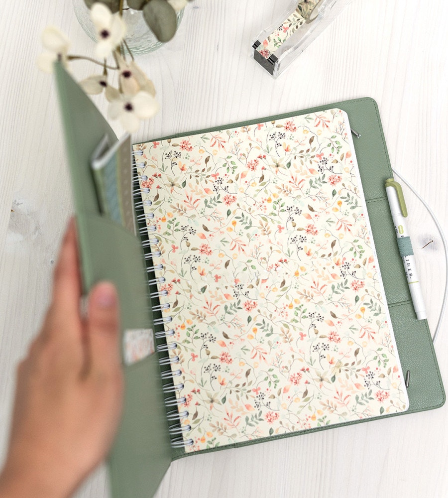 fodral almanacksfodral konstläder - storlek a4 - grön (konstlader) grön