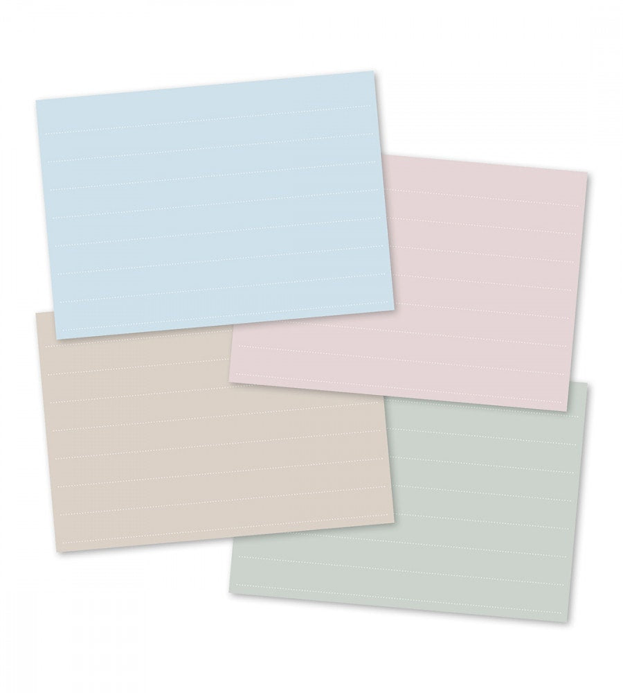 vykort flashcards - misty pastel (flashcards) flerfärgad