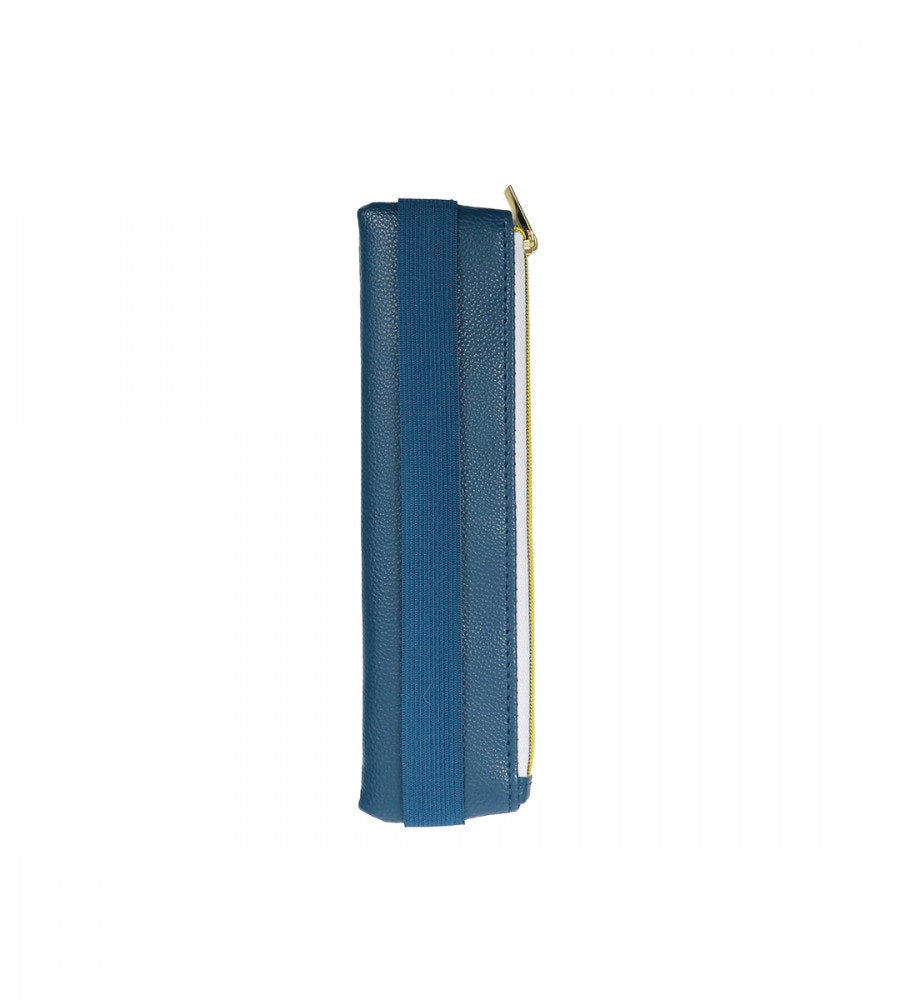 pencil-case pennfodral litet med gummiband - mörkblå (forvara) mörkblå