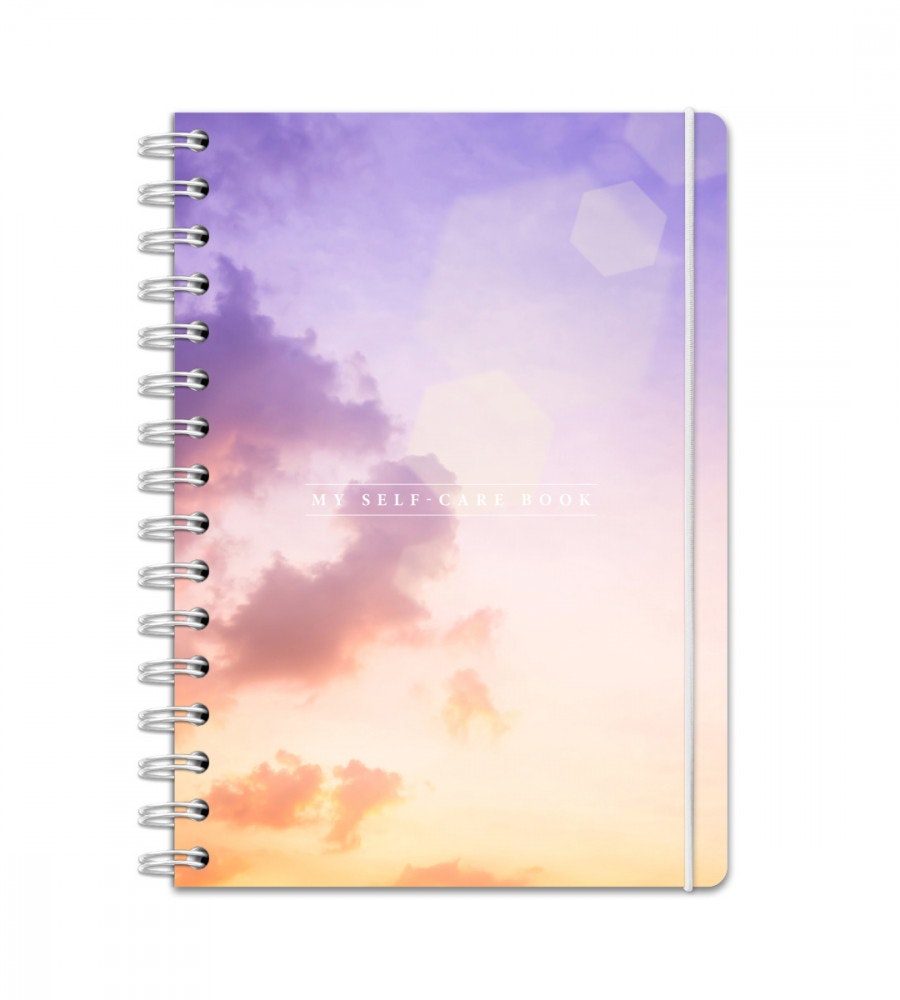 a5 personlig selfcarebok - storlek a5 - spiralbunden (anteckningsbok)