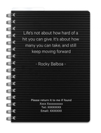 a5 personlig träningskalender - storlek a5 - spiralbunden (almanacka)