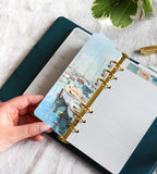 flikar flikar ocean stories till systemkalender - storlek a5 och personal (systemkalender) blå / brun