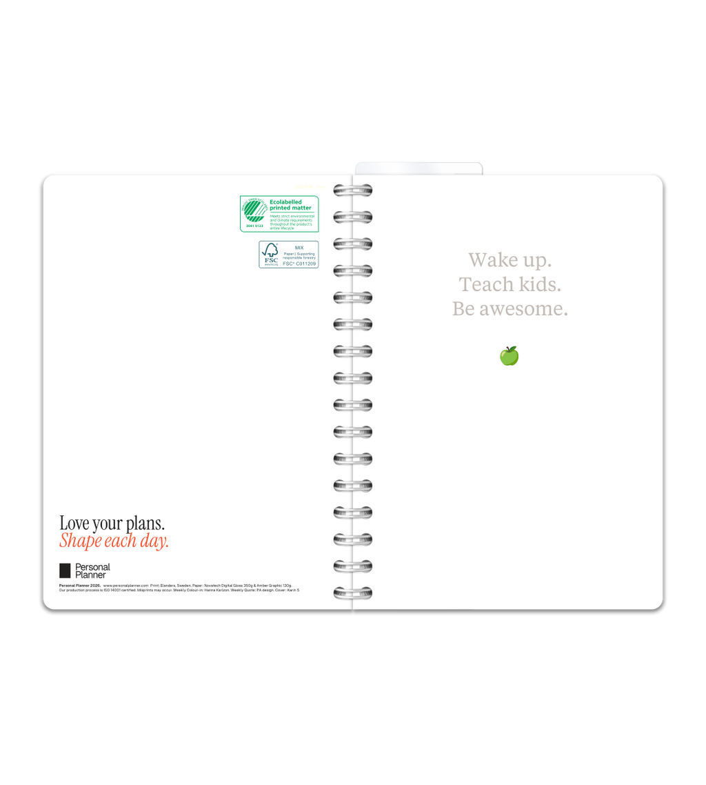 Spiral A5 - Lærerkalender