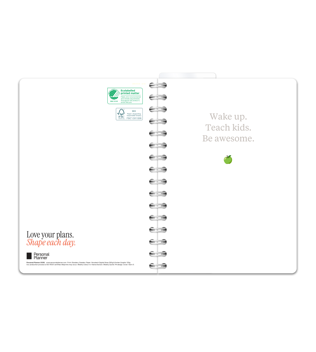 Spiral A5 - Lærerkalender