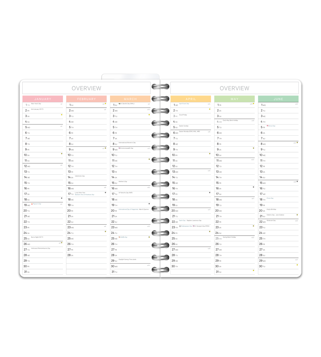 Spiral A5 - Treningskalender