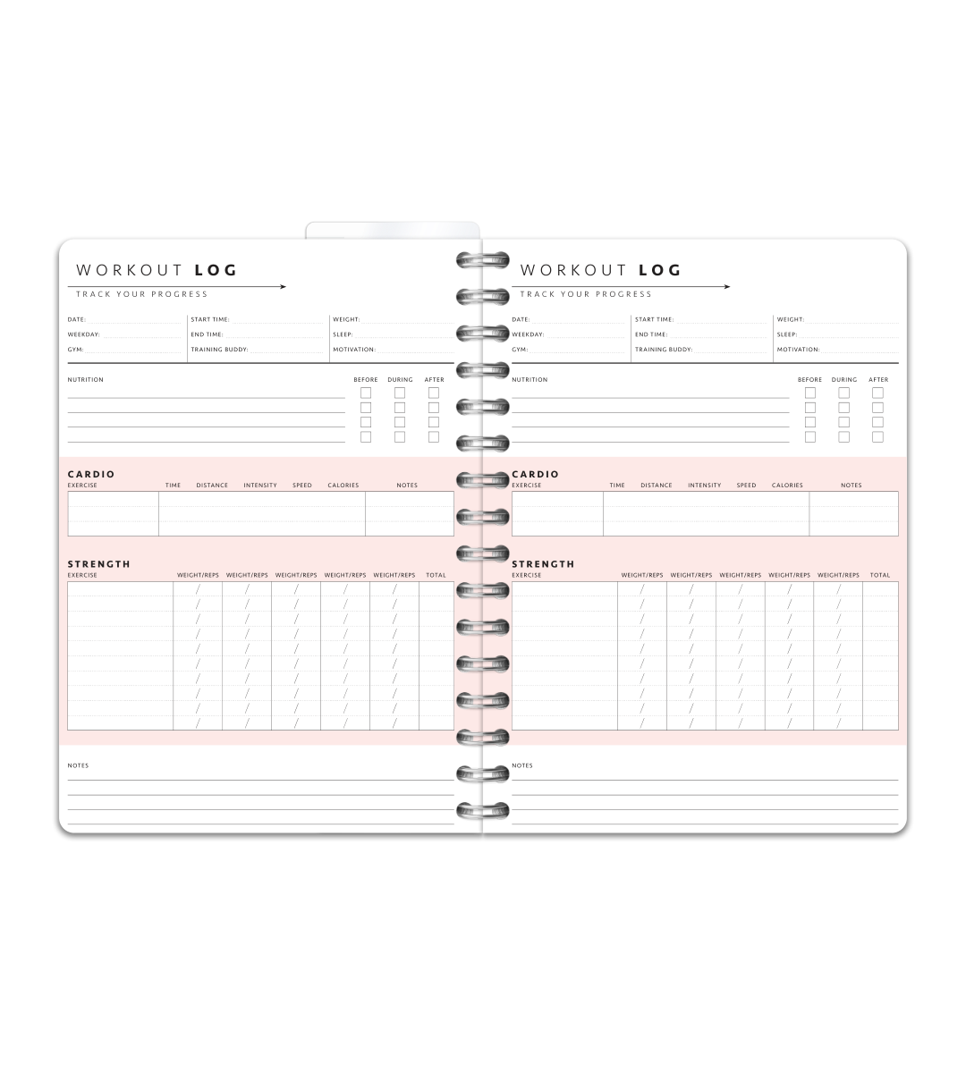 Spiral A5 - Treningskalender