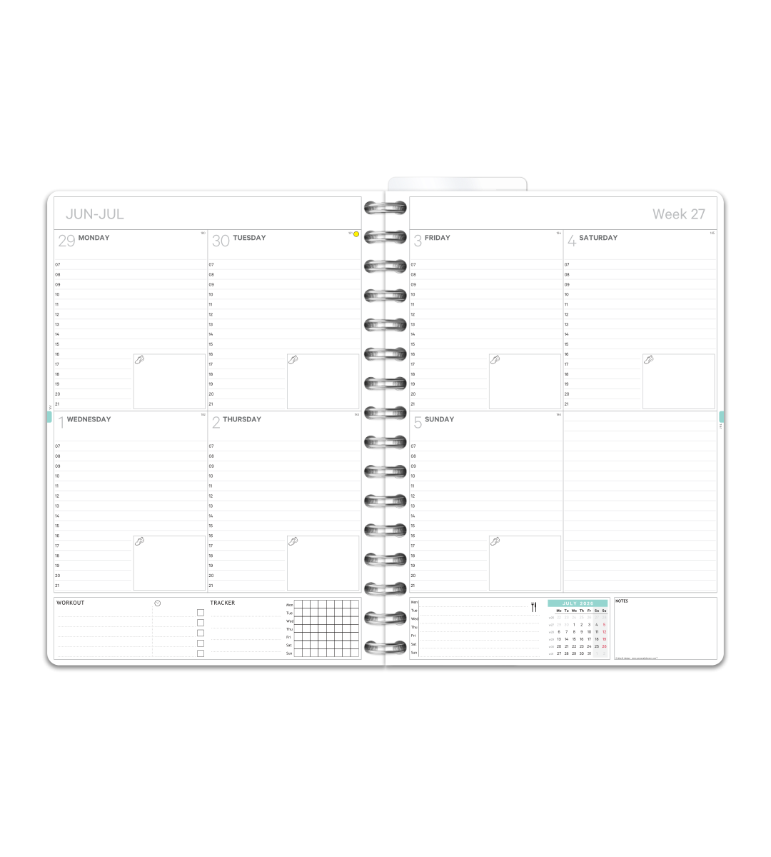 Spiral A5 - Treningskalender