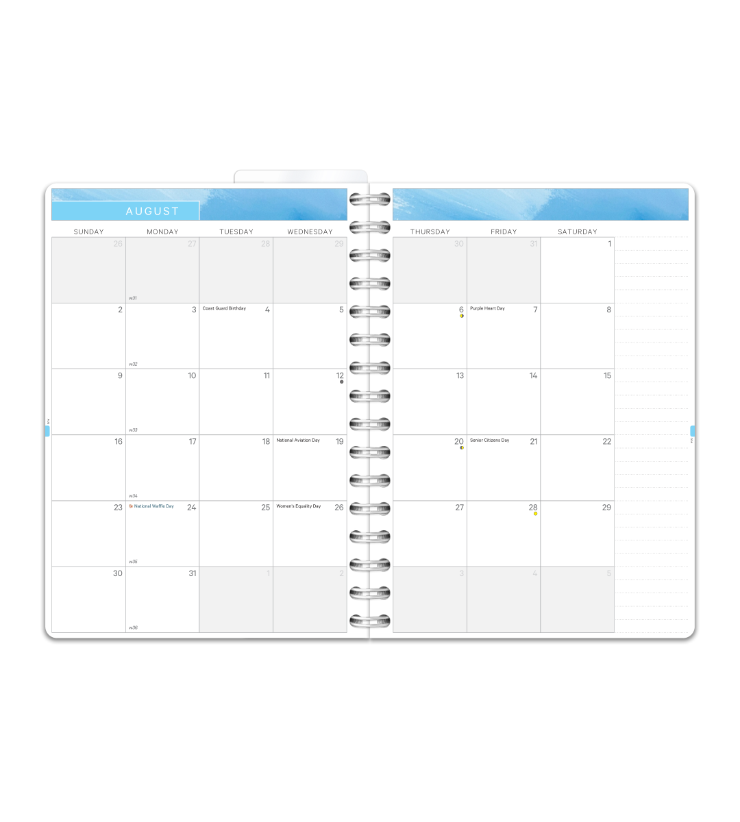 Kalender Smart Design - Spiralbinding A5