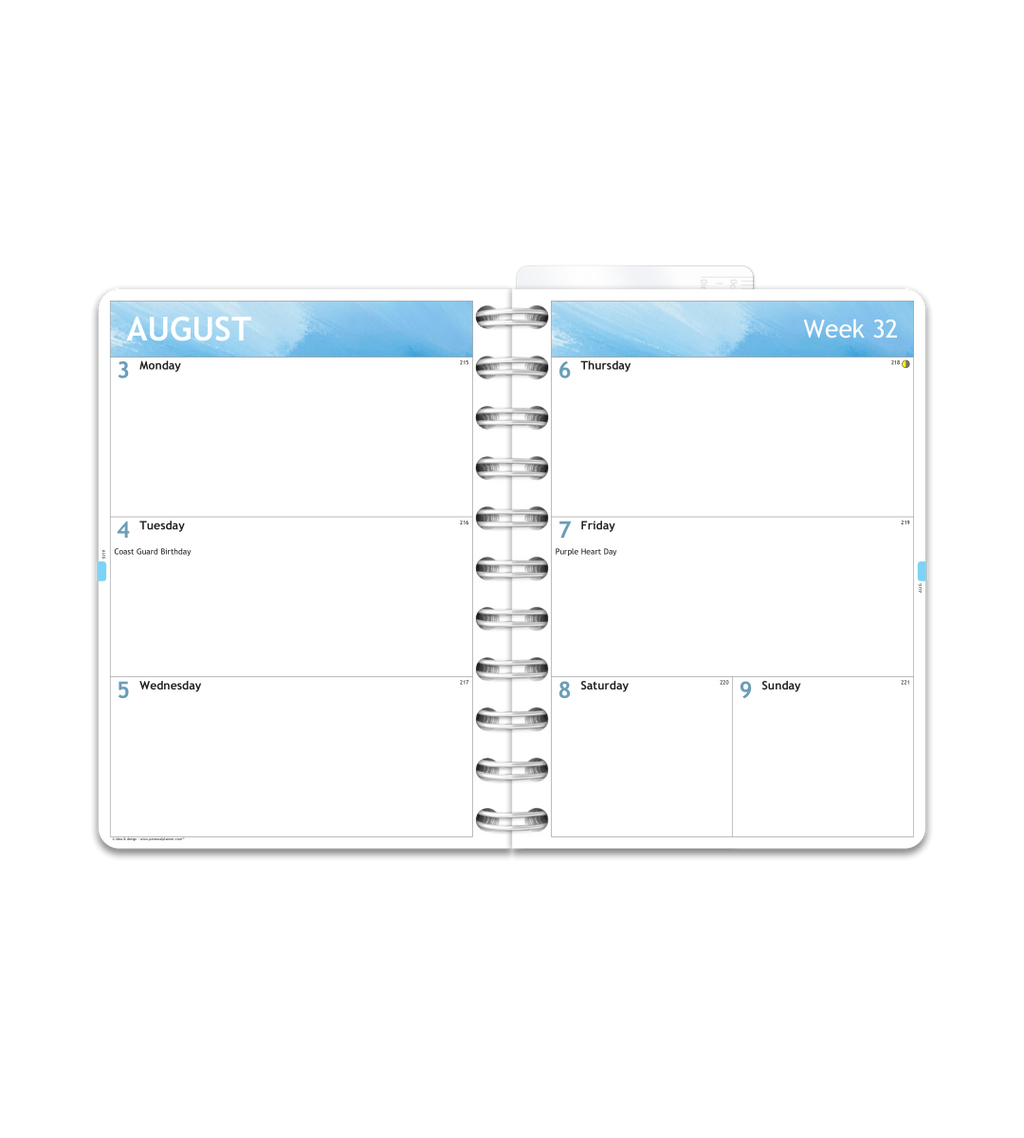 Kalender Smart Design - Spiralbinding Liten/A6 