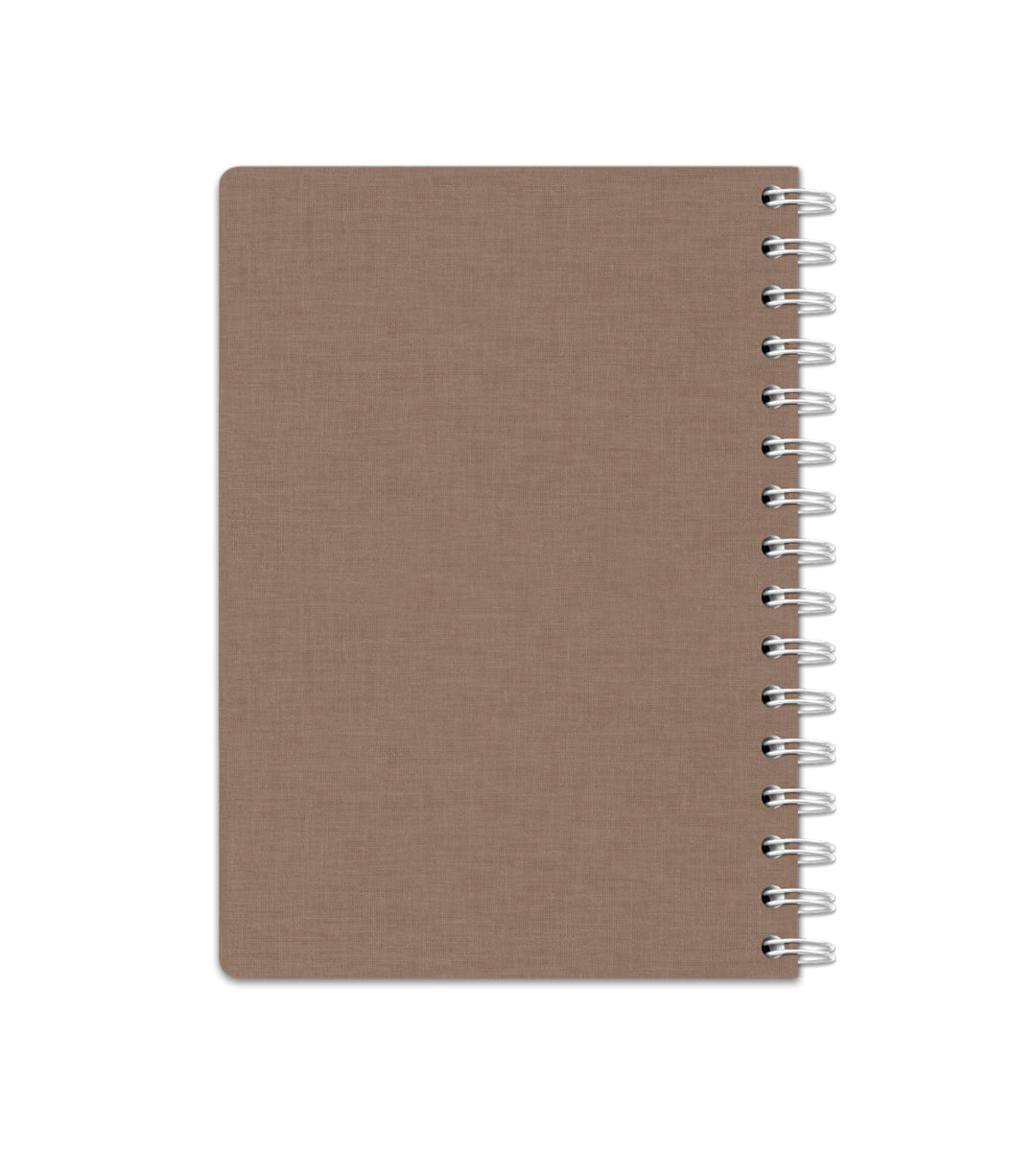 Notebook Brown Canvas - Spiralbinding A5 