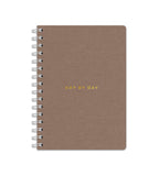 Notebook Brown Canvas - Spiralbinding A5 