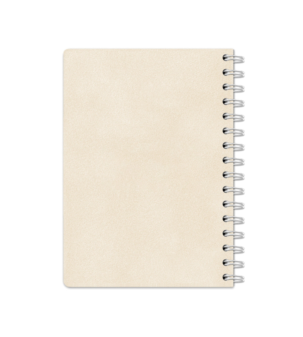 Notebook Cream Suede - Spiralbinding A5 