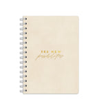 Notebook Cream Suede - Spiralbinding A5 