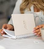 Notebook Cream Suede - Spiralbinding A5 