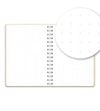 Notebook Cream Suede - Spiralbinding A5 
