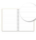 Notebook Cream Suede - Spiralbinding A5 