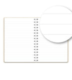 Notebook Cream Suede - Spiralbinding A5 