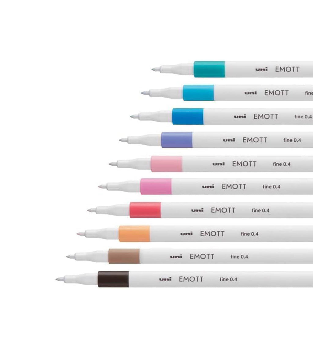Fineliner - Uni Emott Set no 2 Blooms & Berries 10-pakk