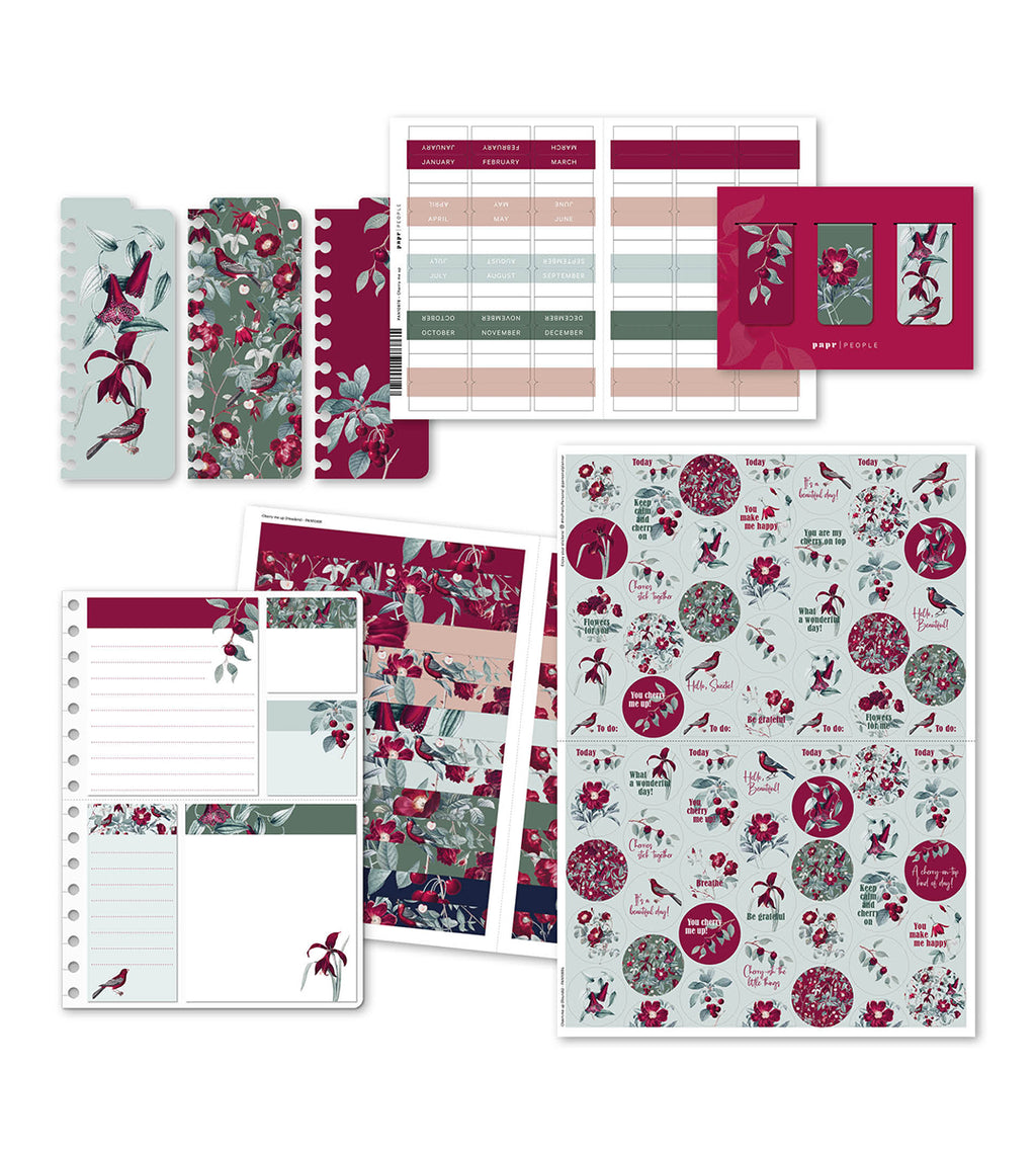 Kit - Cherry me up til almanakk - størrelse A5, A4