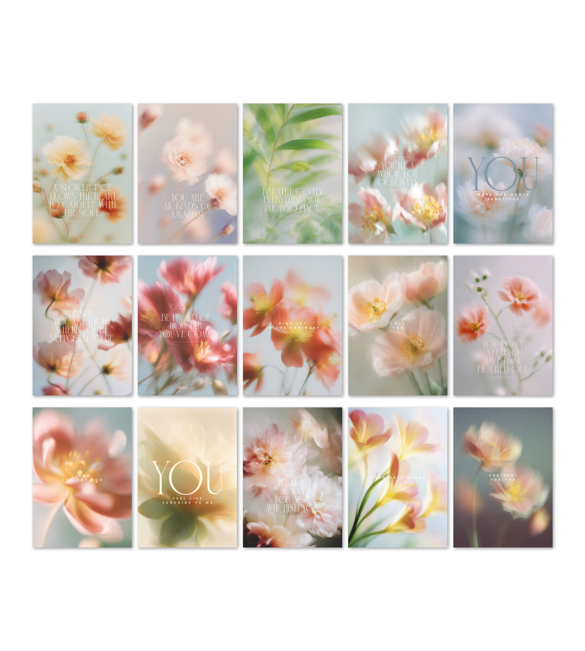 Kort / Minipostere A6 - Flourishing Dreams, 15-pakk 