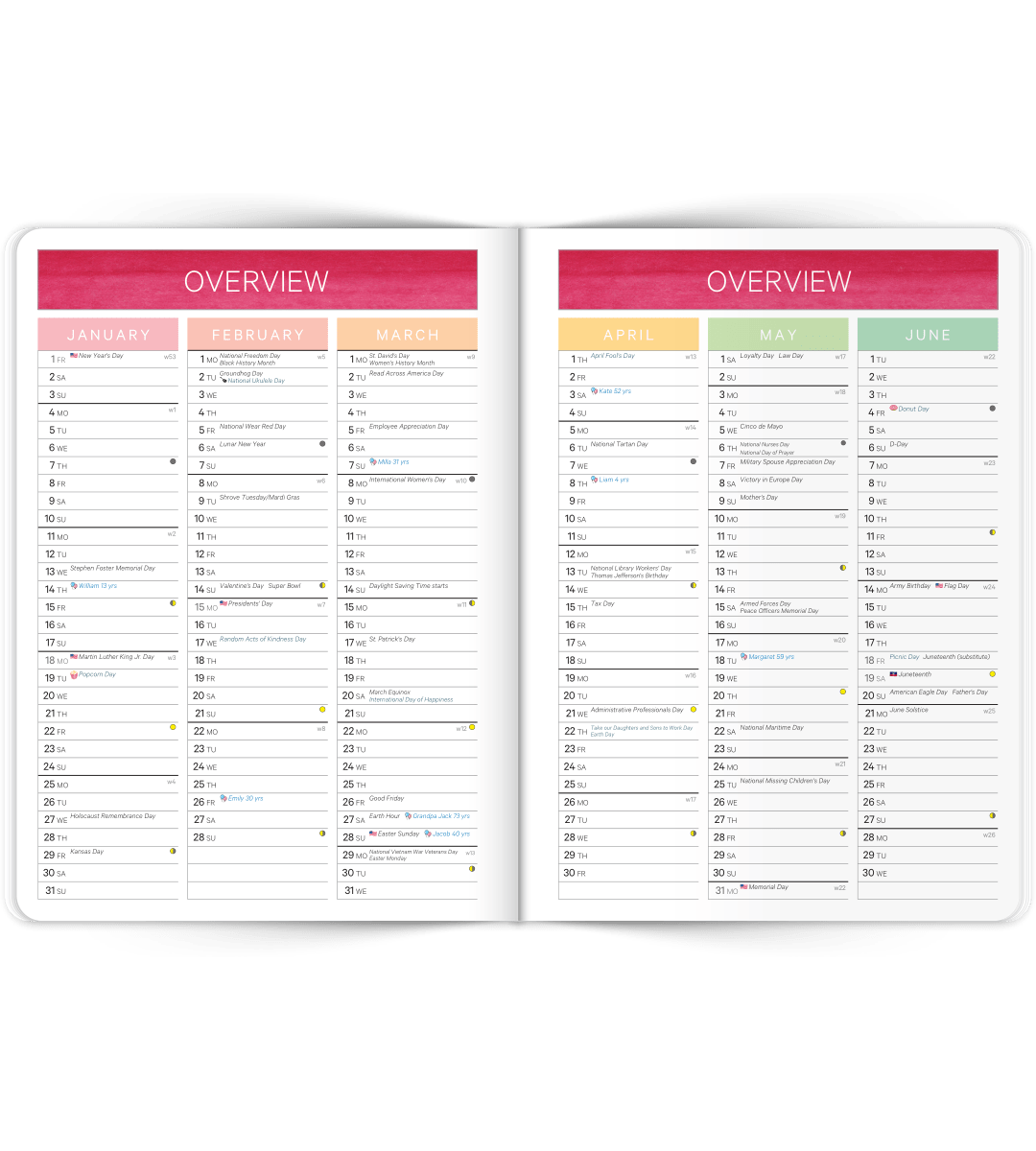 Almanacka - Softcover A6 - Personal Planner