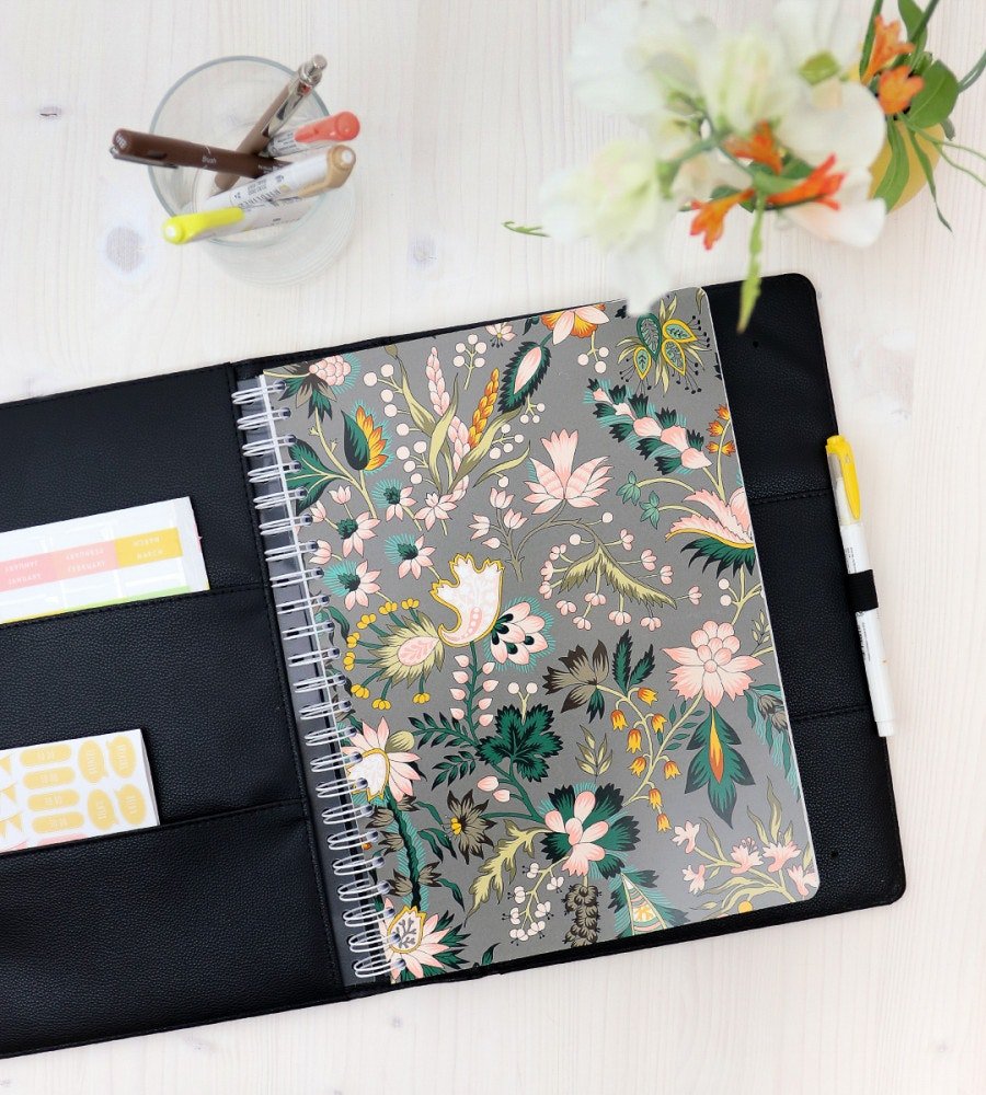 Almanacksfodral - Konstläder A4 - Personal Planner