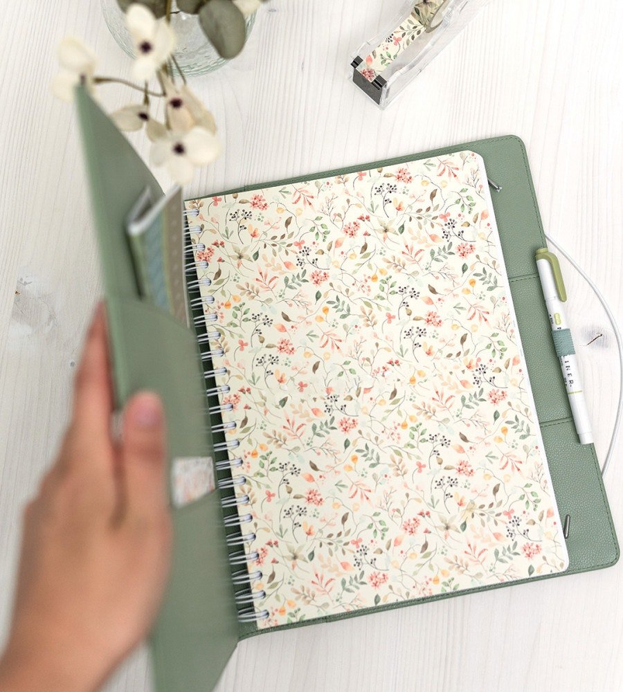 Almanacksfodral - Konstläder A4 - Personal Planner
