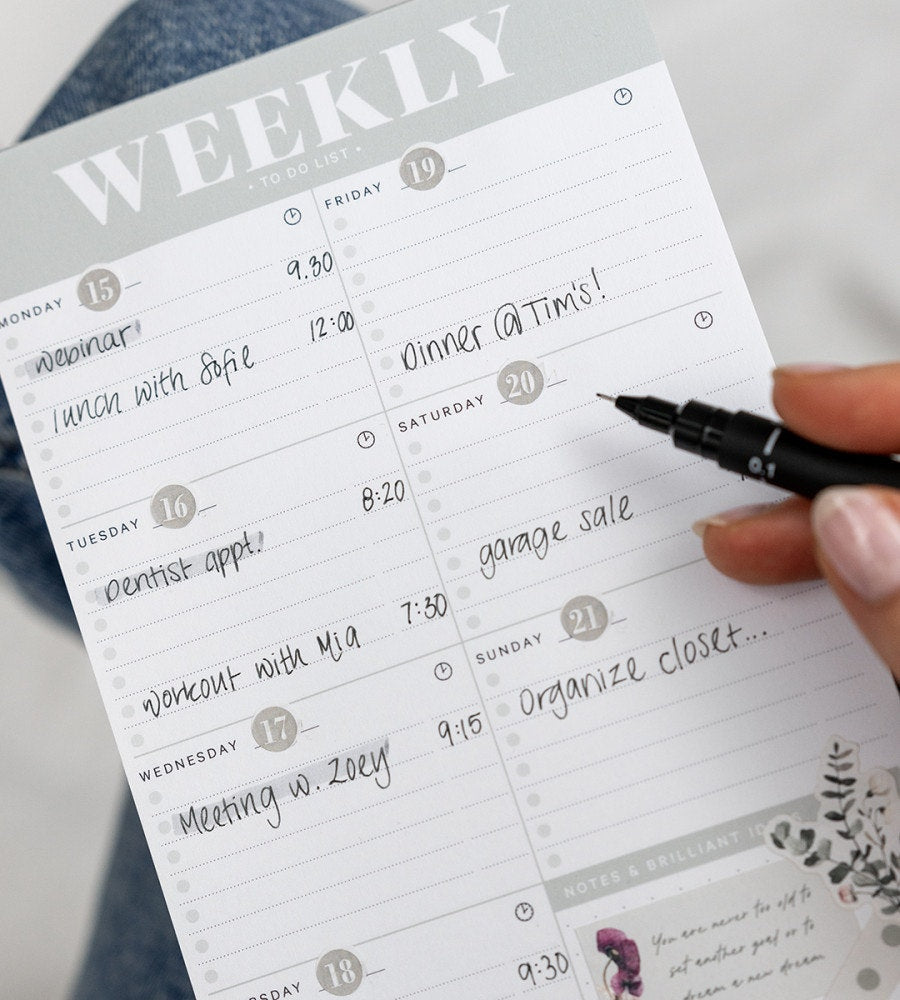 Anteckningsblock - Linjerat A5 - Personal Planner