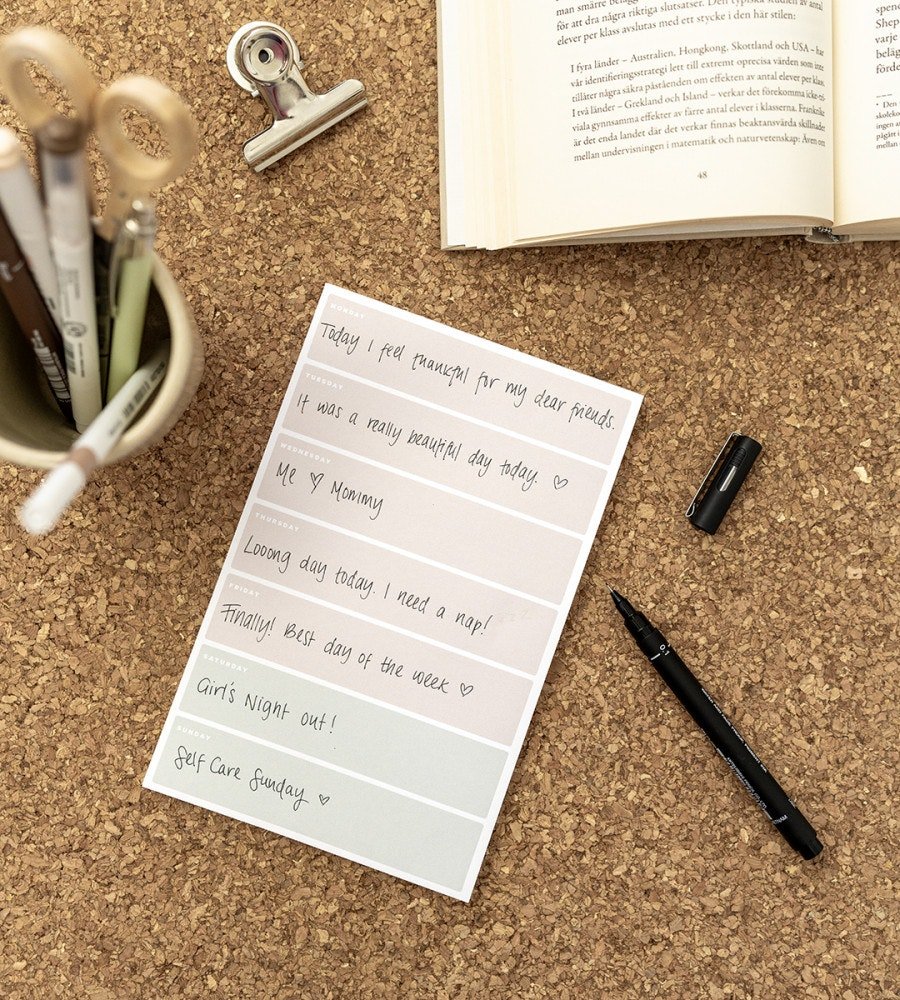 Anteckningsblock - Weekly A5 - Personal Planner