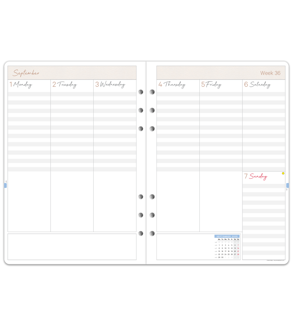 Systemkalender - Refill A5