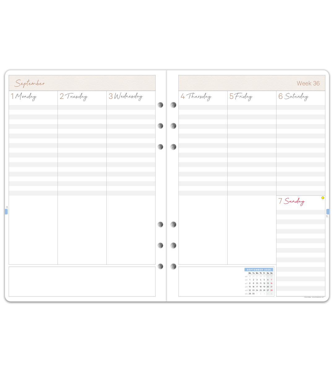 Systemkalender - Refill A5