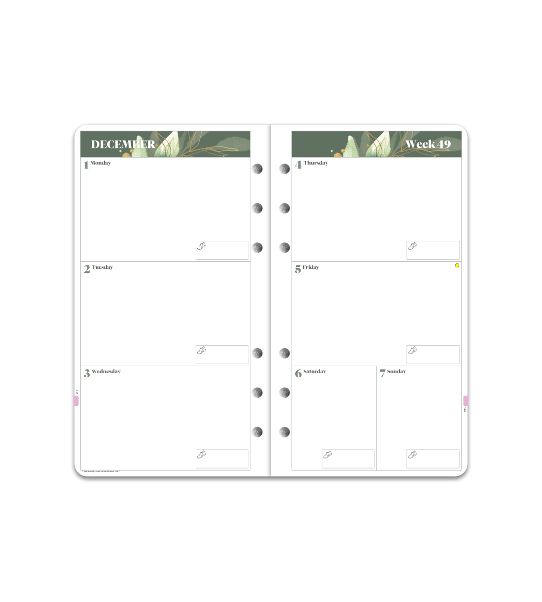 Systemkalender - Refill Personal