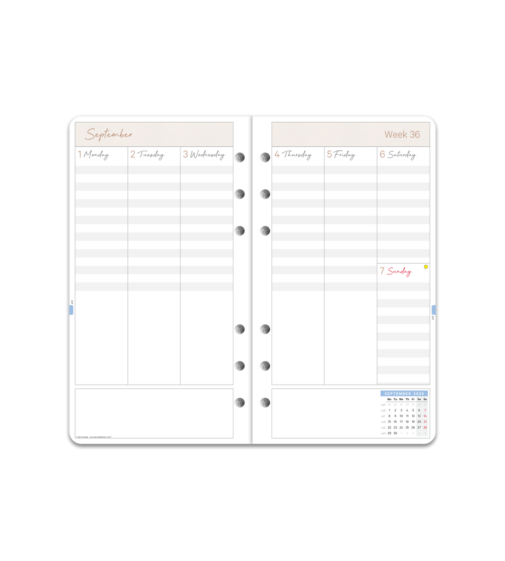 Systemkalender - Refill Personal