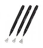 Fineliner - Uni Pin 3-pack (0.1, 0.3, 0.5) - svart - Personal Planner