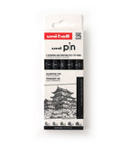 Fineliner - Uni Pin 5-pack - svart - Personal Planner