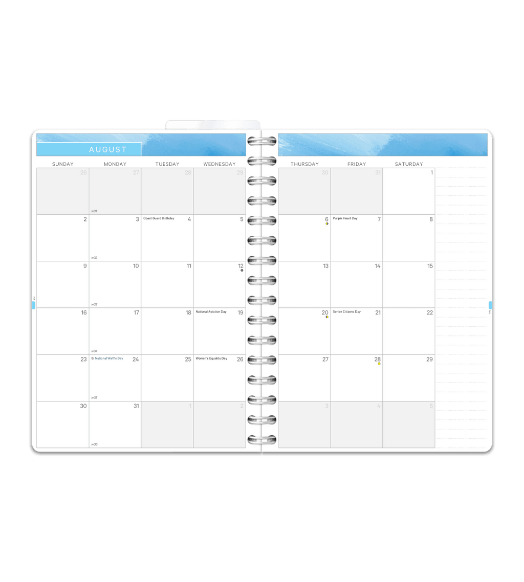 Kalender Smart Design - Spiralbindning A5 - Personal Planner