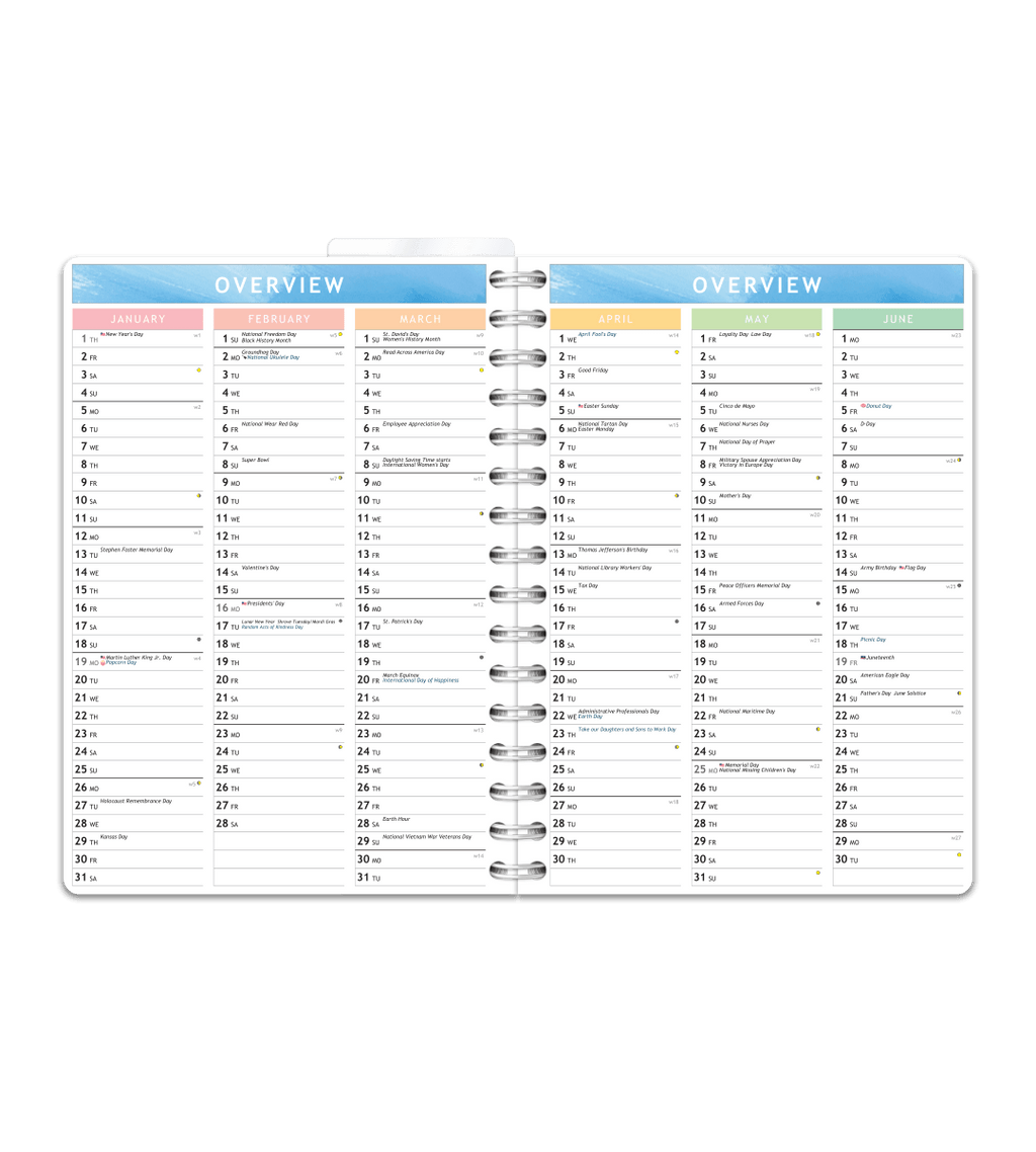 Kalender Smart Design - Spiralbindning A5 - Personal Planner