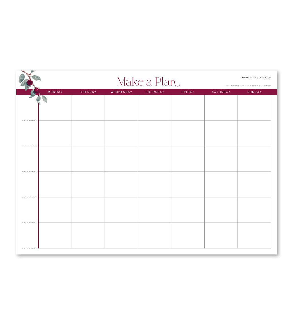 Kalenderblock - Månadsöversikt A4 - Personal Planner