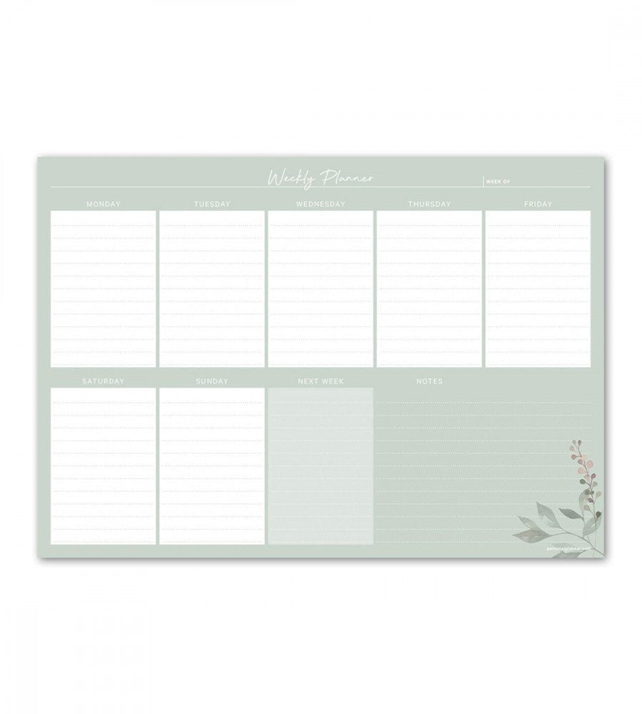Kalenderblock - Veckoöversikt A4 - Personal Planner