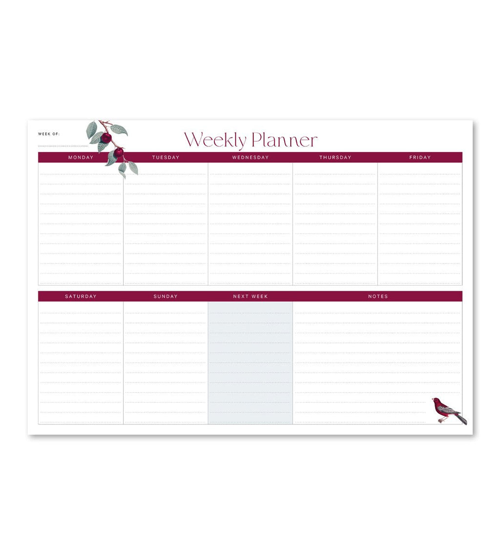Kalenderblock - Veckoöversikt A4 - Personal Planner