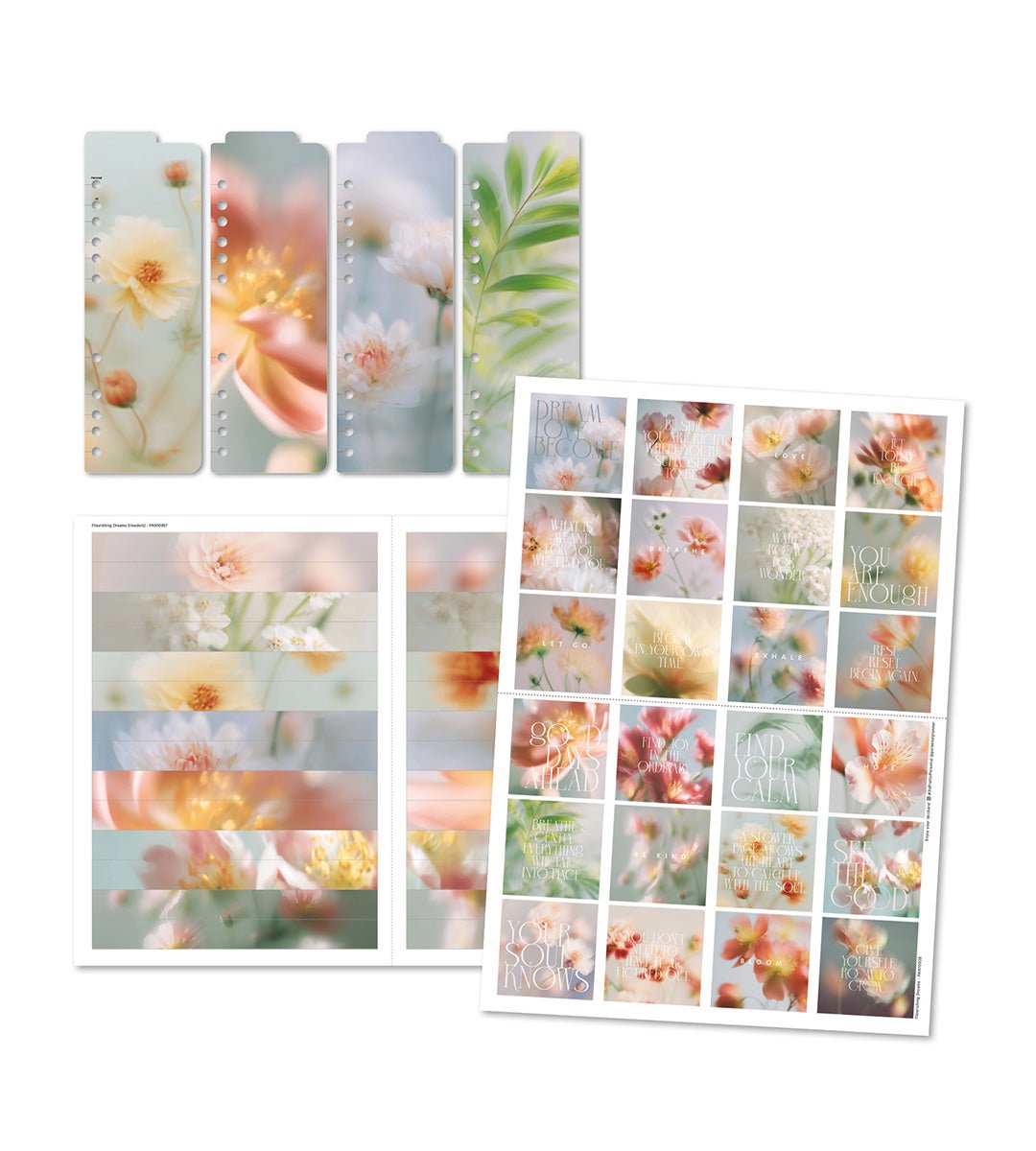 Kit - Flourishing Dreams till systemkalender - Personal Planner
