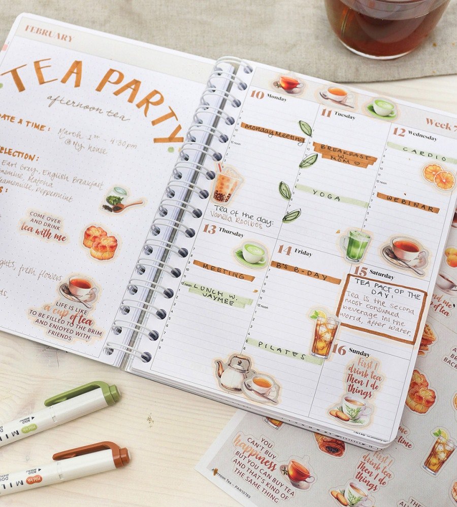 Klistermärken - Afternoon Tea - Personal Planner